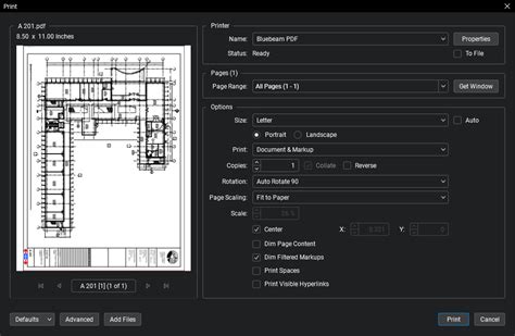 how to print double sided on bluebeam